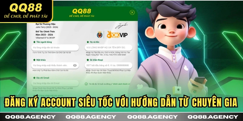 Đăng ký account siêu tốc với hướng dẫn từ chuyên gia