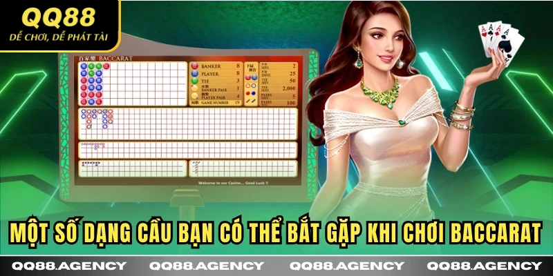 Một số dạng cầu bạn có thể bắt gặp khi chơi Baccarat
